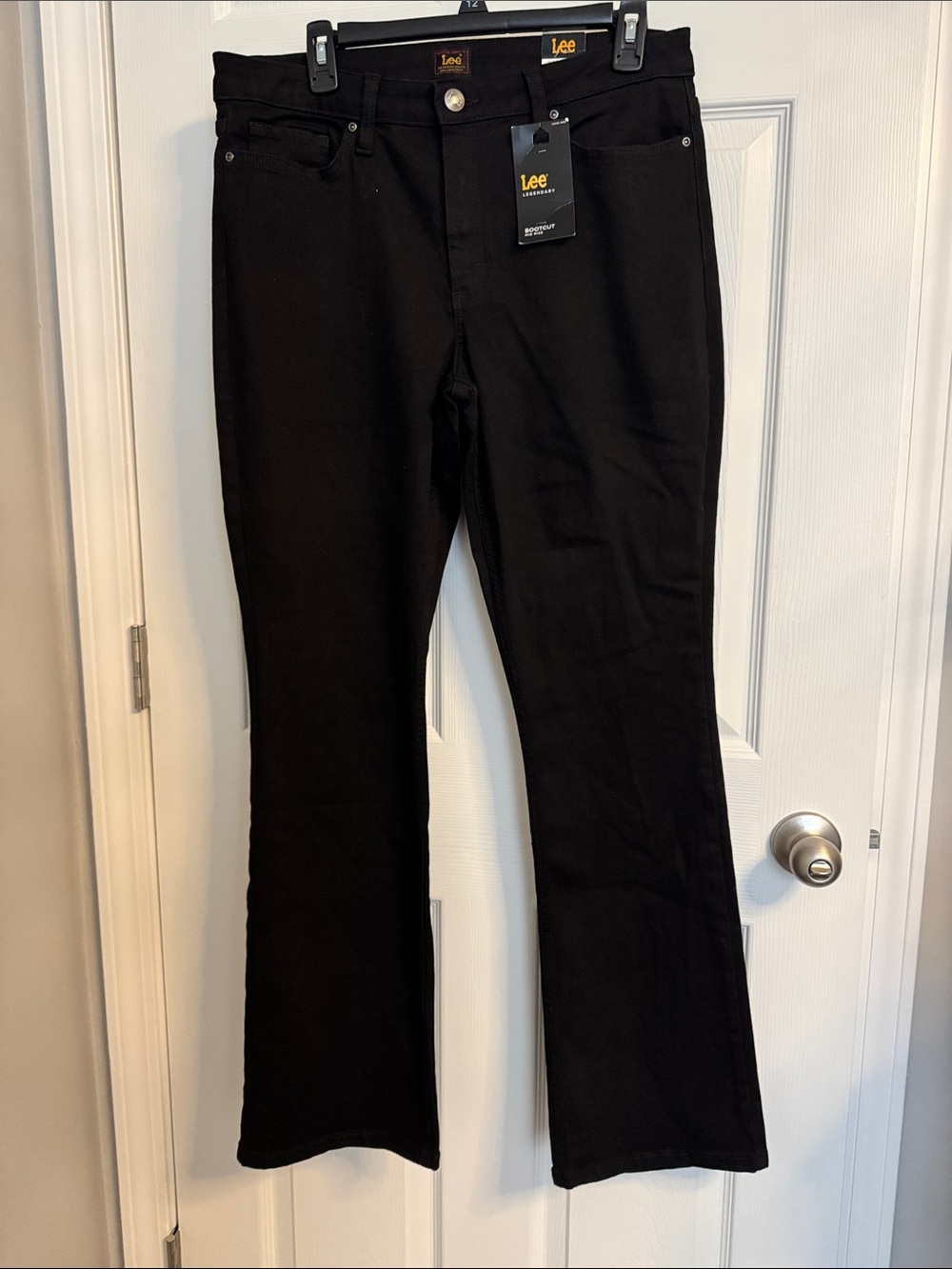 Lee black denim boot cut 12 med NWT